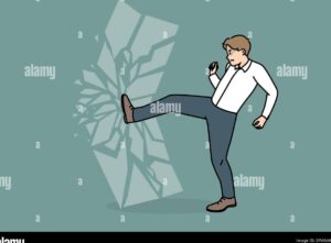 Frases para fortalecer tu confianza y alcanzar tus metas 3 una imagen motivadora con una persona rompiendo barreras